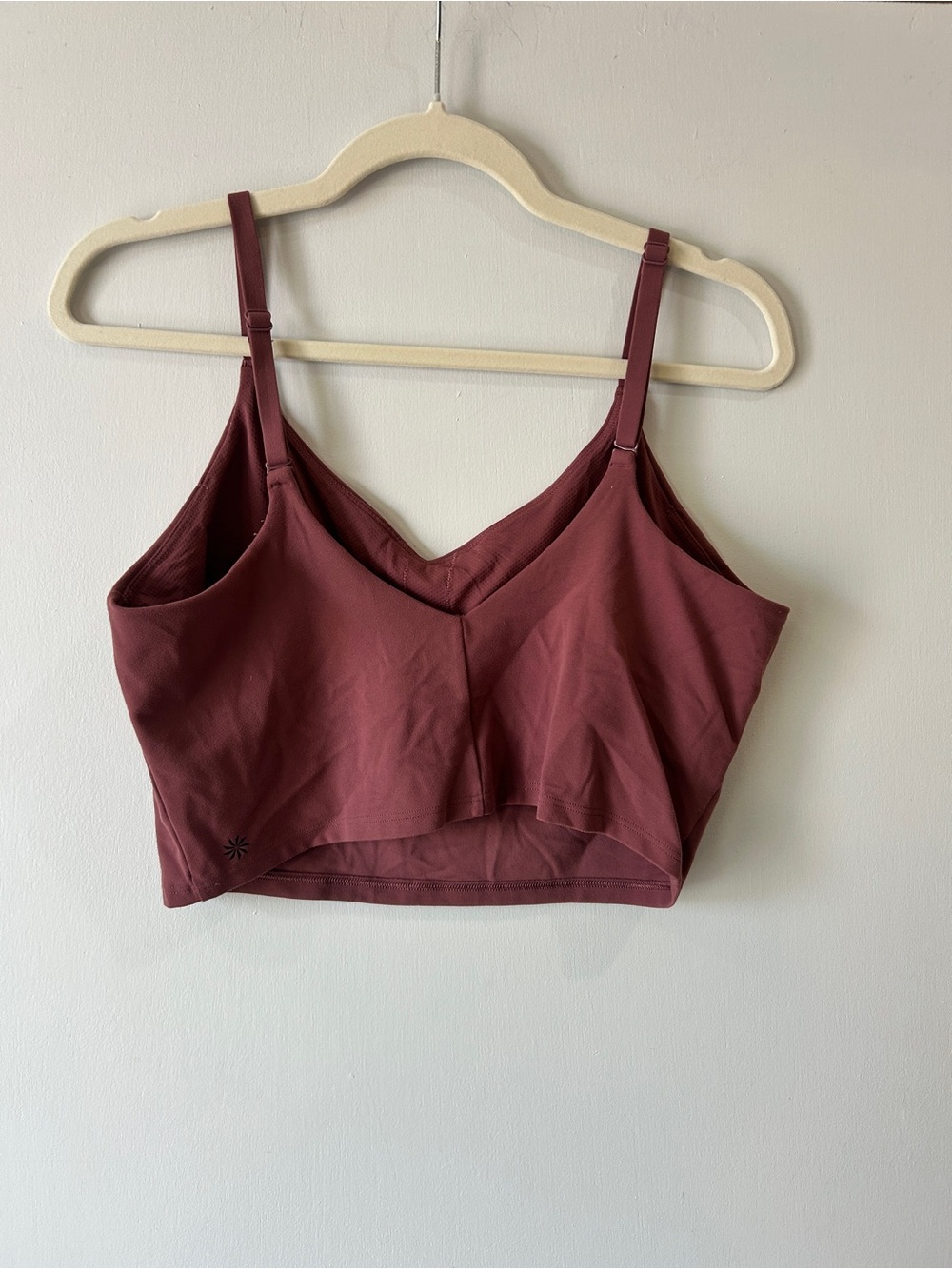 Athleta Mauve-Rose Cropped V-Neck Cami - Picture 2 of 3